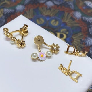 Dior Jardin Floral Pearl Earrings