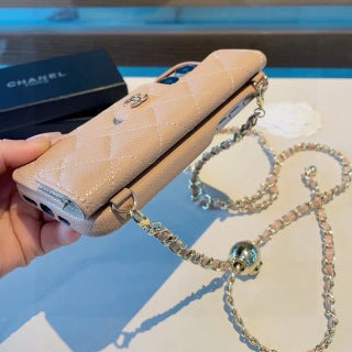Chanel Quilted Chain Strap Phone Case