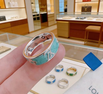 Louis Vuitton Color Bloom Enamel Band Ring