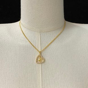 Louis Vuitton Crescent Monogram Charm Necklace