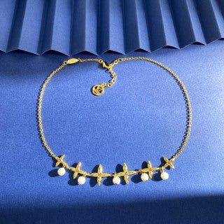 Louis Vuitton Pearl Star Bloom Layered Necklace
