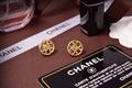 Chanel Modern Geometric Signature Earrings
