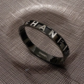 Chanel Minimal Black Signature Bracelet