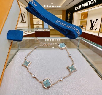 Louis Vuitton Turquoise Blossom Star Charm Bracelet