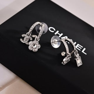 Chanel Elegant Charm Drop Earrings