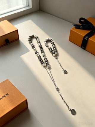 Louis Vuitton Pearl Monogram Bead Charm Bracelet