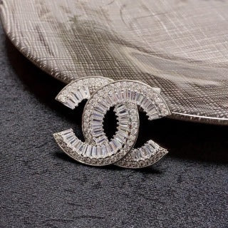 Chanel Sparkling Double C Statement Brooch