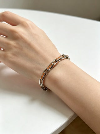 Louis Vuitton Orange Accent Link Bracelet
