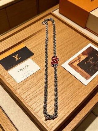 Louis Vuitton Ruby Monogram Pendant Necklace