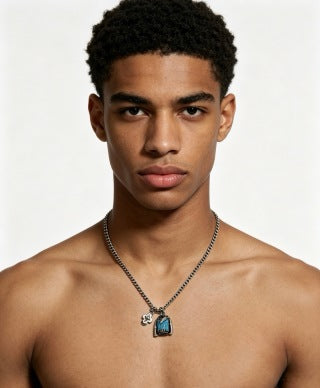 Louis Vuitton Azure Emblem Pendant Necklace