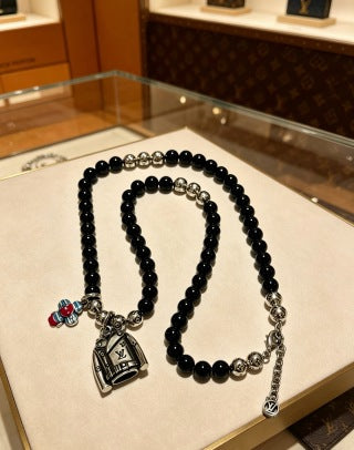Louis Vuitton Midnight Pearl Pendant Necklace