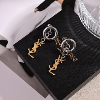 YSL Cassandre Orbital Drop Earrings