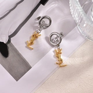YSL Cassandre Orbital Drop Earrings