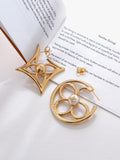 Louis Vuitton Blossom Orbit Asymmetrical Drop Earrings