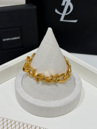 YSL Cassandre Luxe Chain Cuff Bracelet