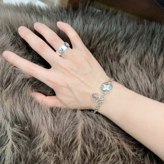 Louis Vuitton Circle Monogram Charm Chain Bracelet