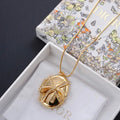 Dior Elara Crystal Bloom Medallion Necklace