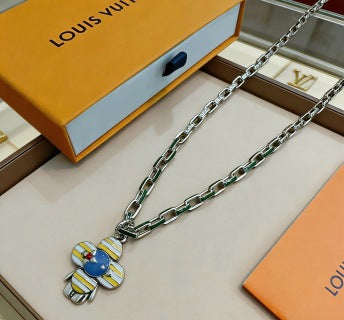 Louis Vuitton Blossom Butterfly Charm Chain Necklace