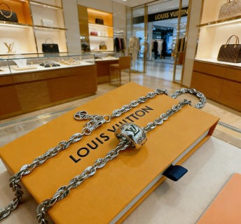 Louis Vuitton Monogram Lock Chain Necklace