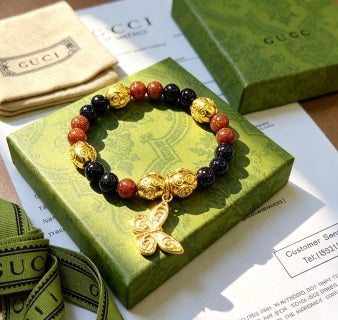 Gucci GG Heritage Bead Charm Bracelet