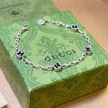 Gucci GG Floral Charm Chain Bracelet