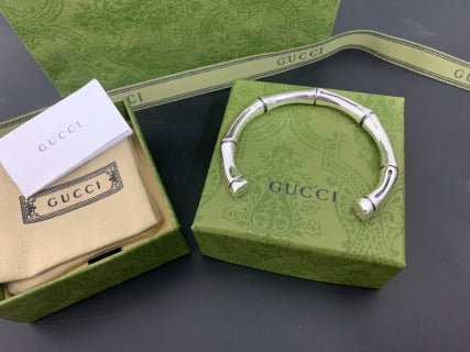 Gucci Horsebit Sculptural Open Cuff Bracelet