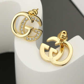 Gucci Interlocking G Mini Logo Stud Earrings