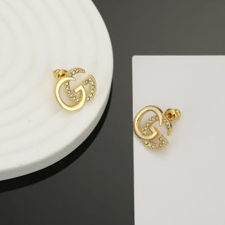 Gucci Interlocking G Mini Logo Stud Earrings