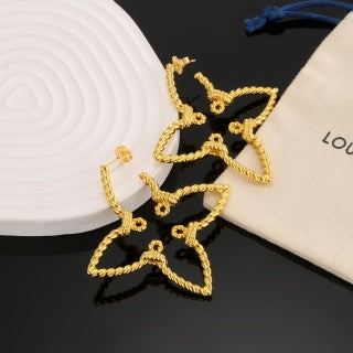 Louis Vuitton Star Blossom Hoop Stud Earrings