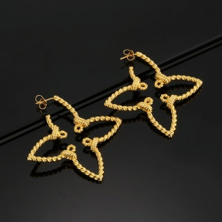 Louis Vuitton Star Blossom Hoop Stud Earrings