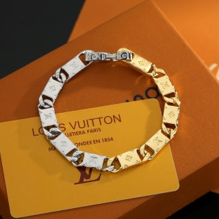 Louis Vuitton Monogram Two Tone Link Bracelet